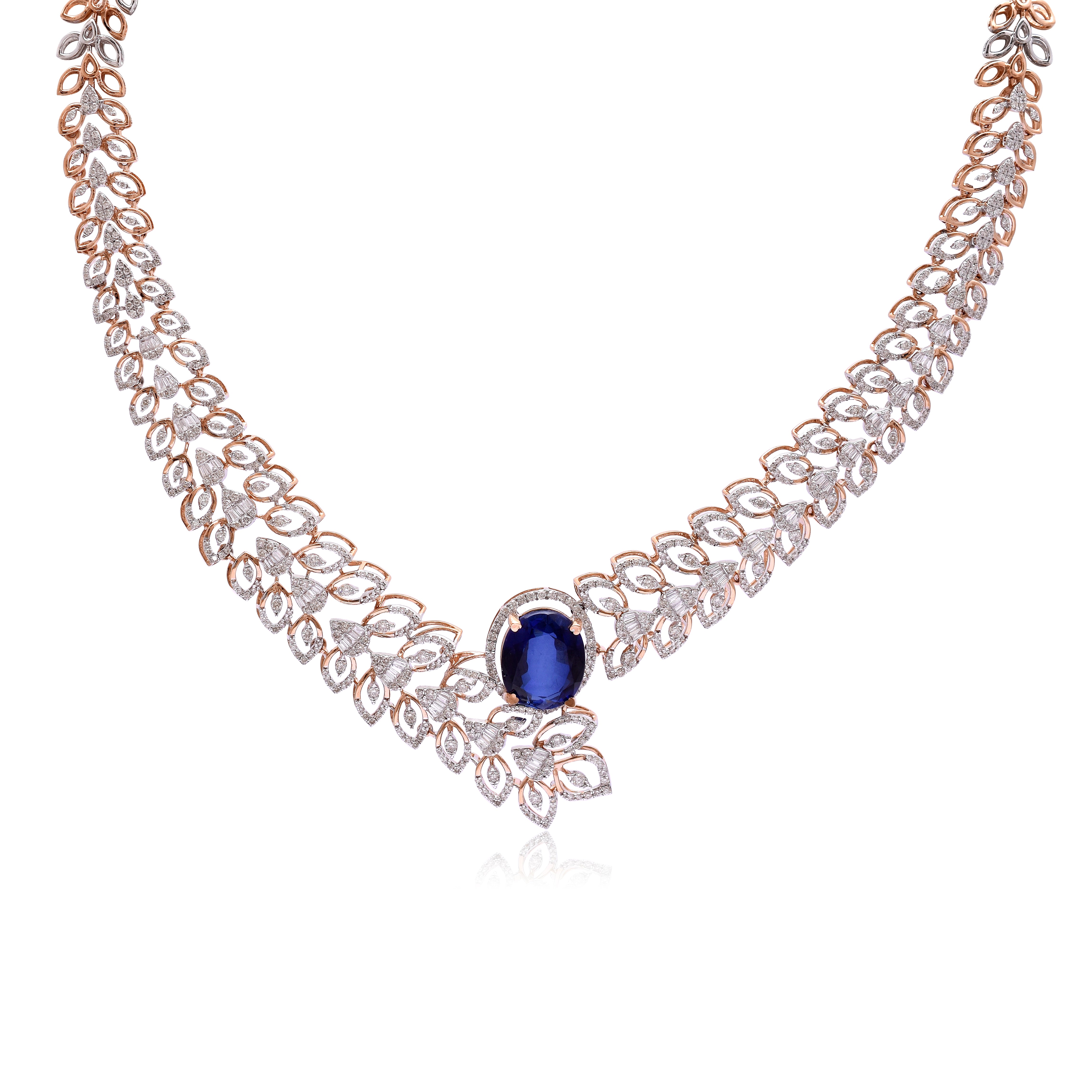 Blue Reverie Diamond Necklace