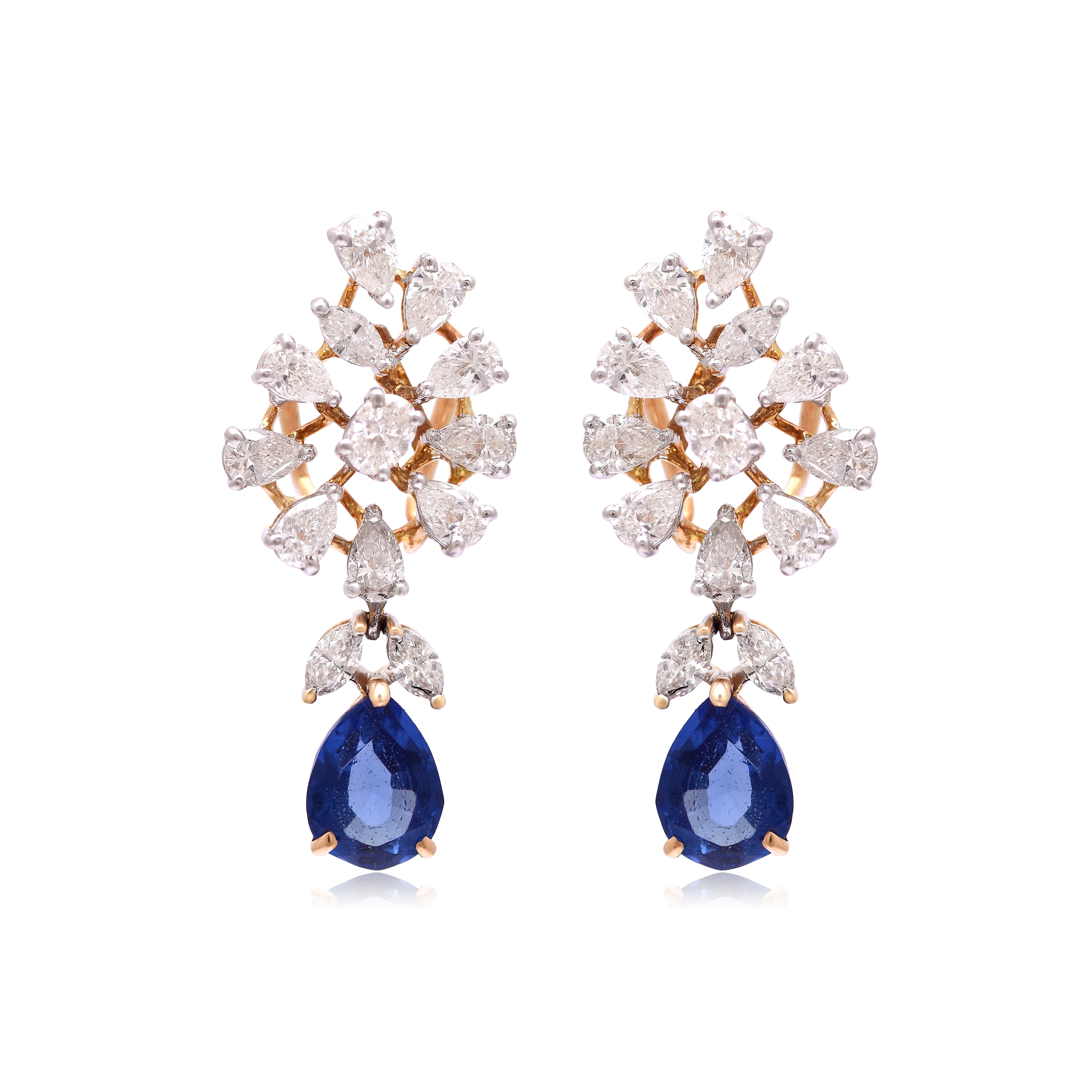 Blue Sitara Diamond Earrings