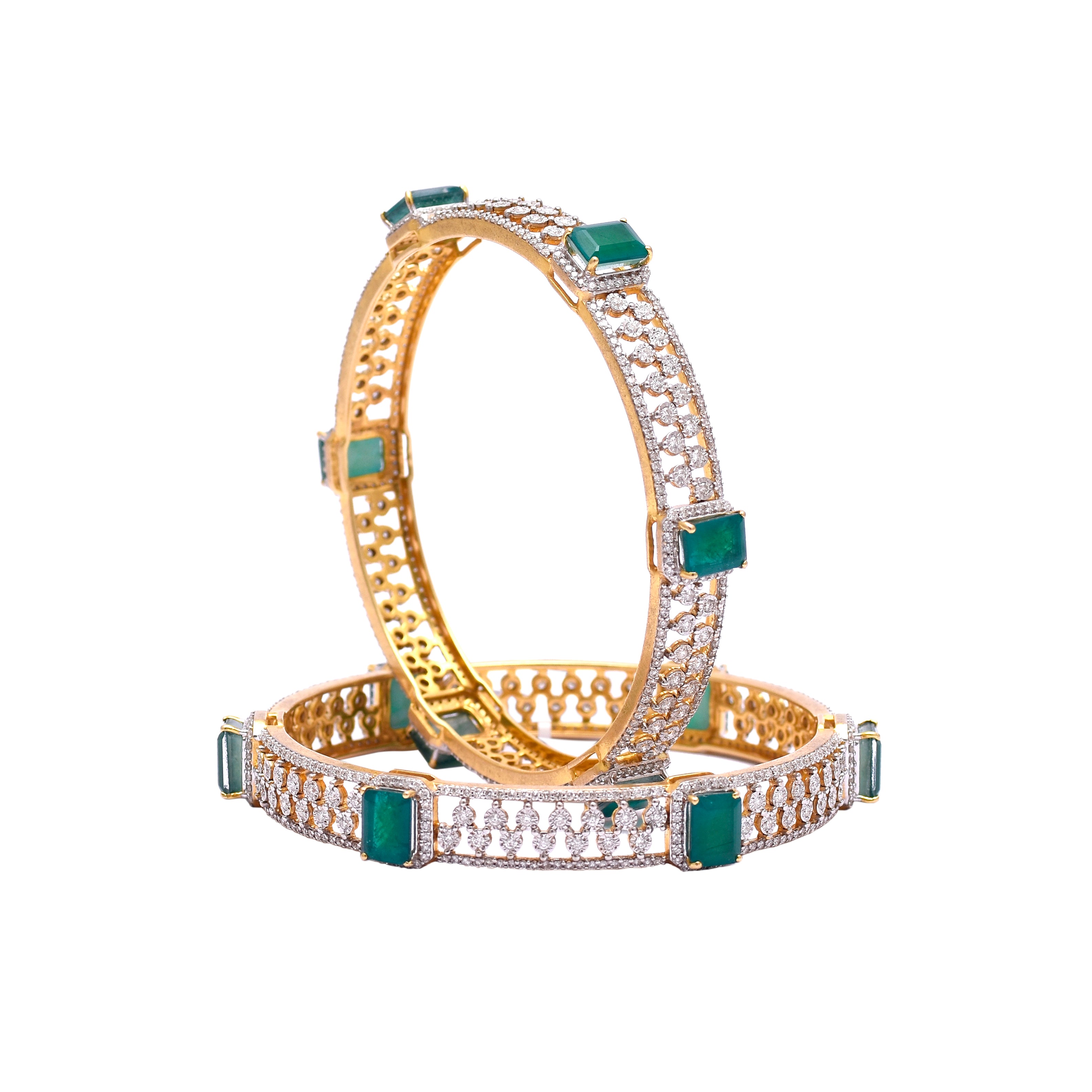 Noor Panna Diamond Bangle