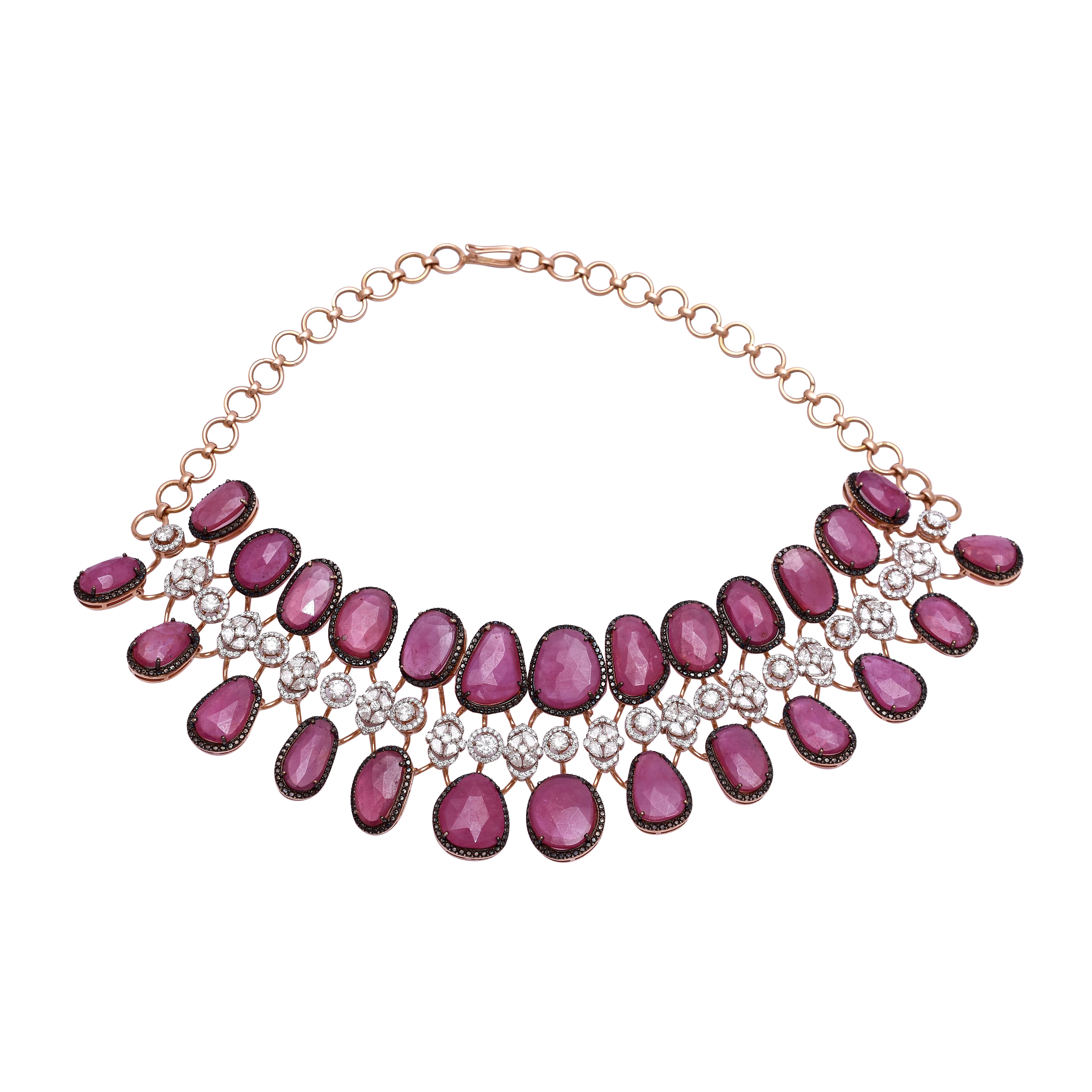 Ruby Reverie Diamond Necklace