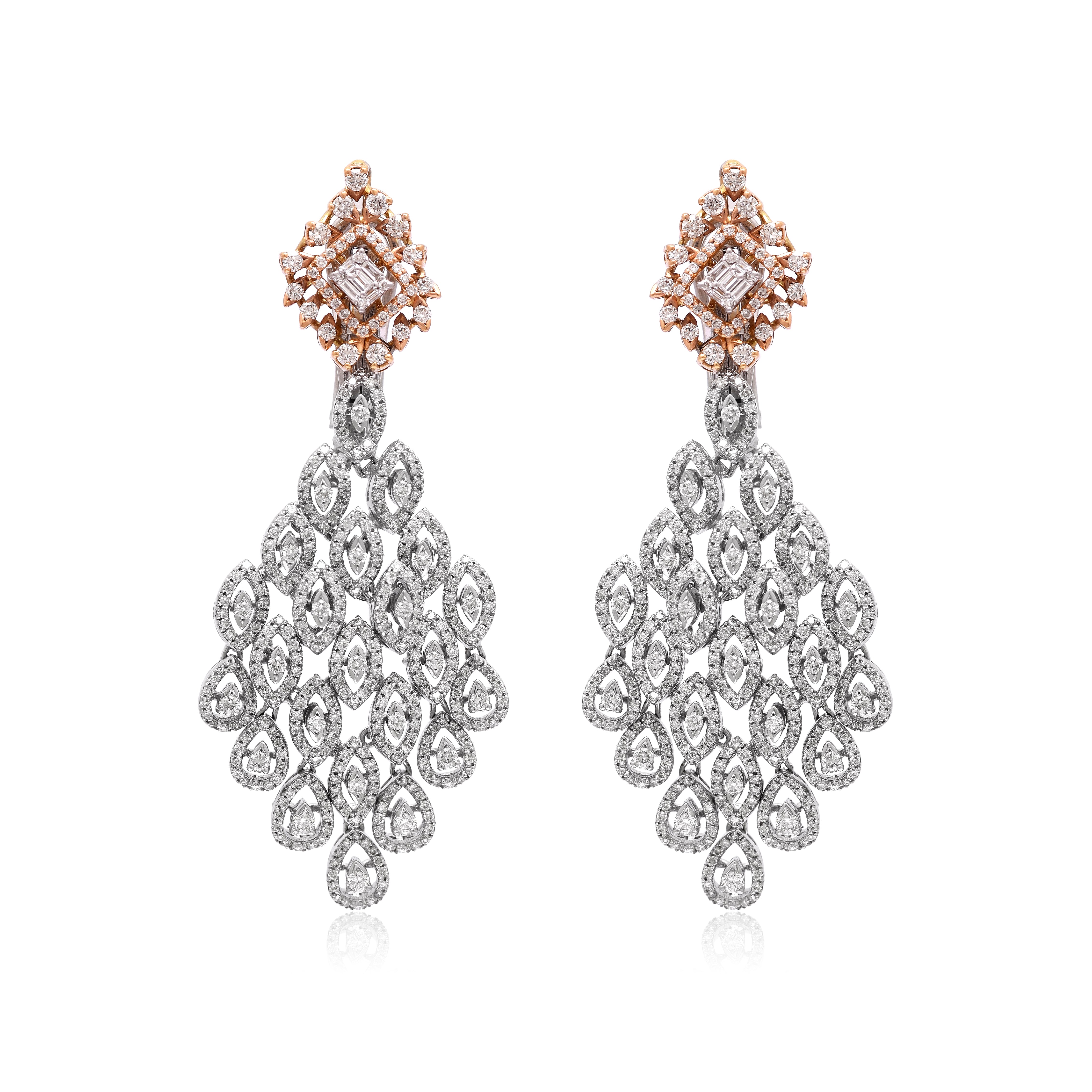 Crystalline Diamond Earrings