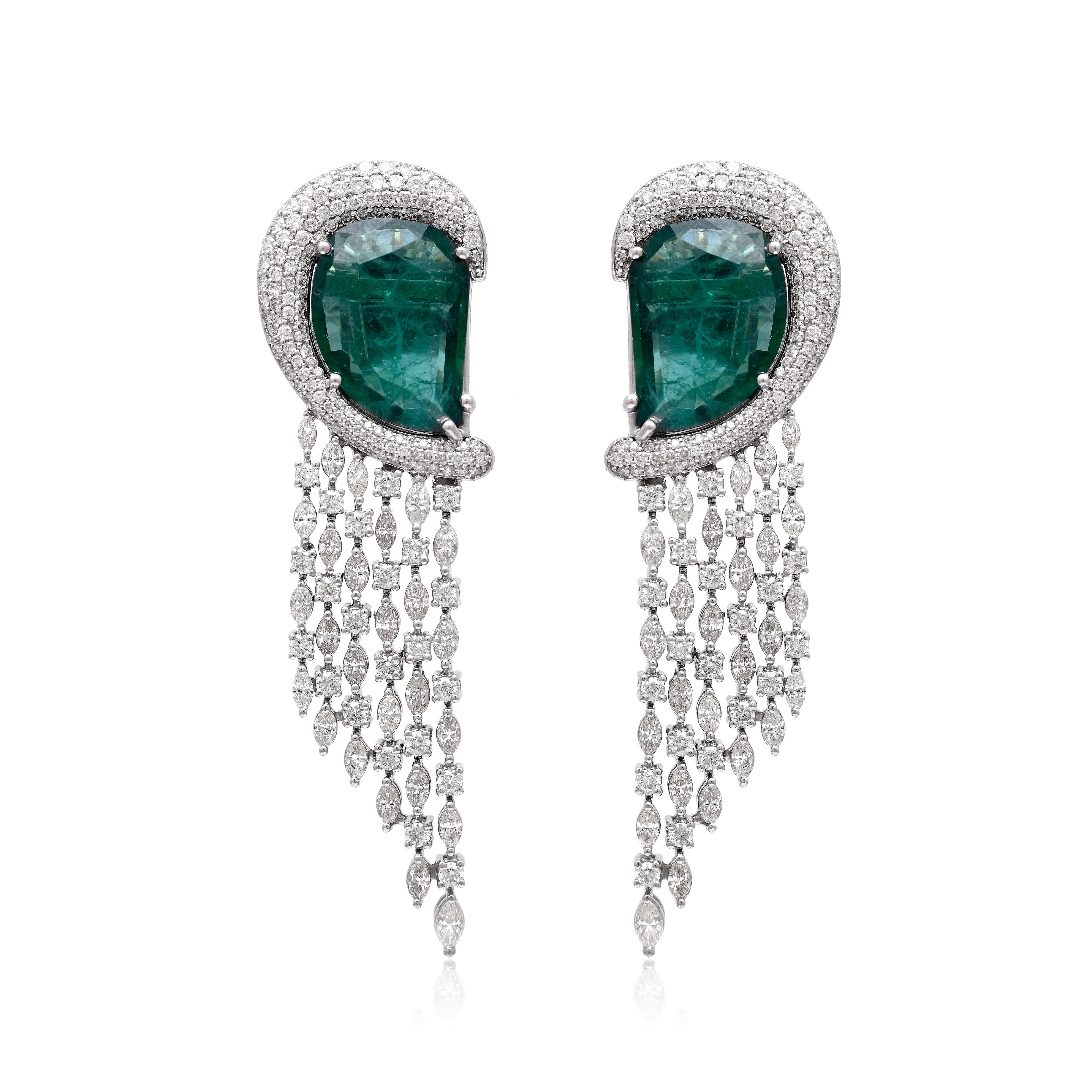 Emerald Drop Earrings