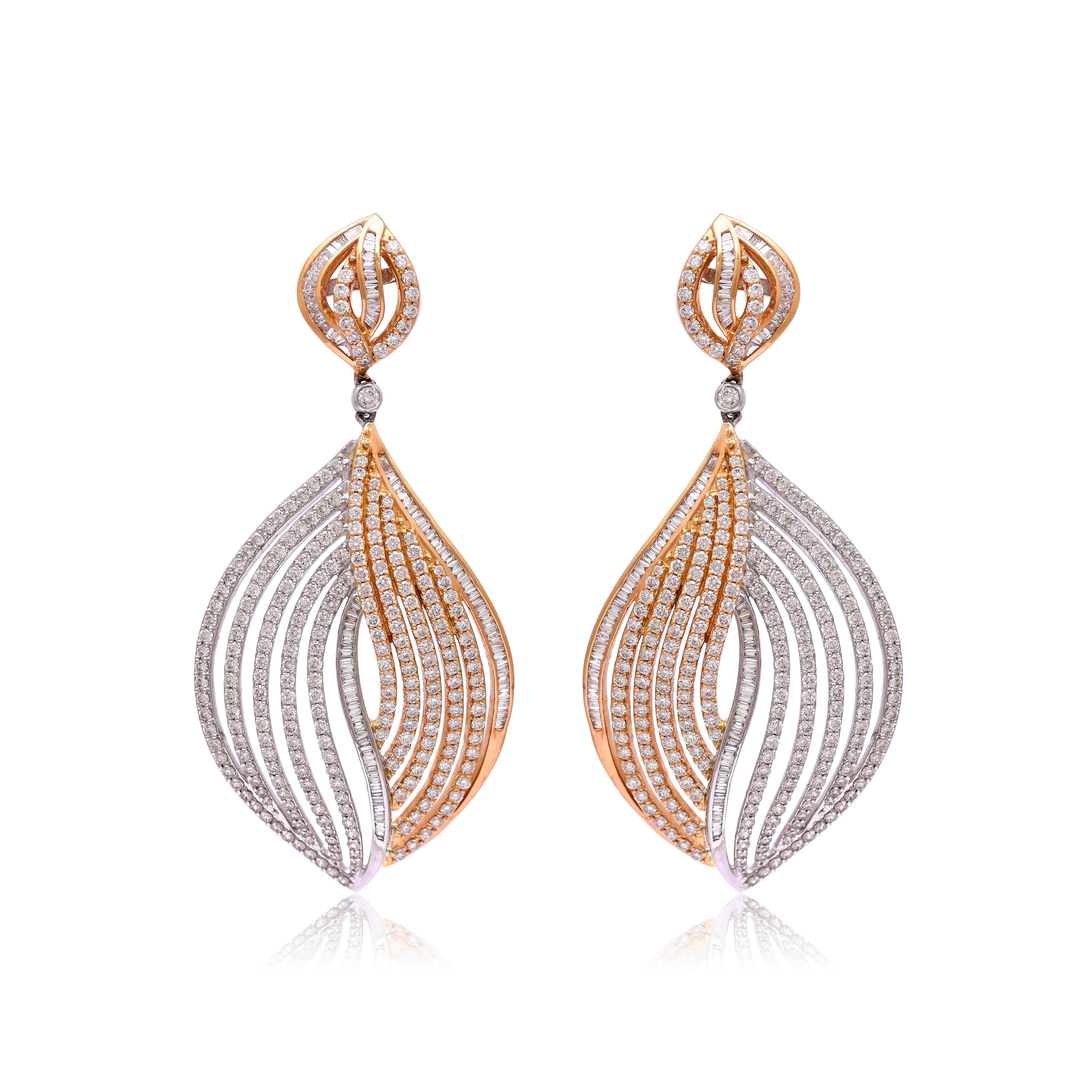 Diamond Wave Earrings