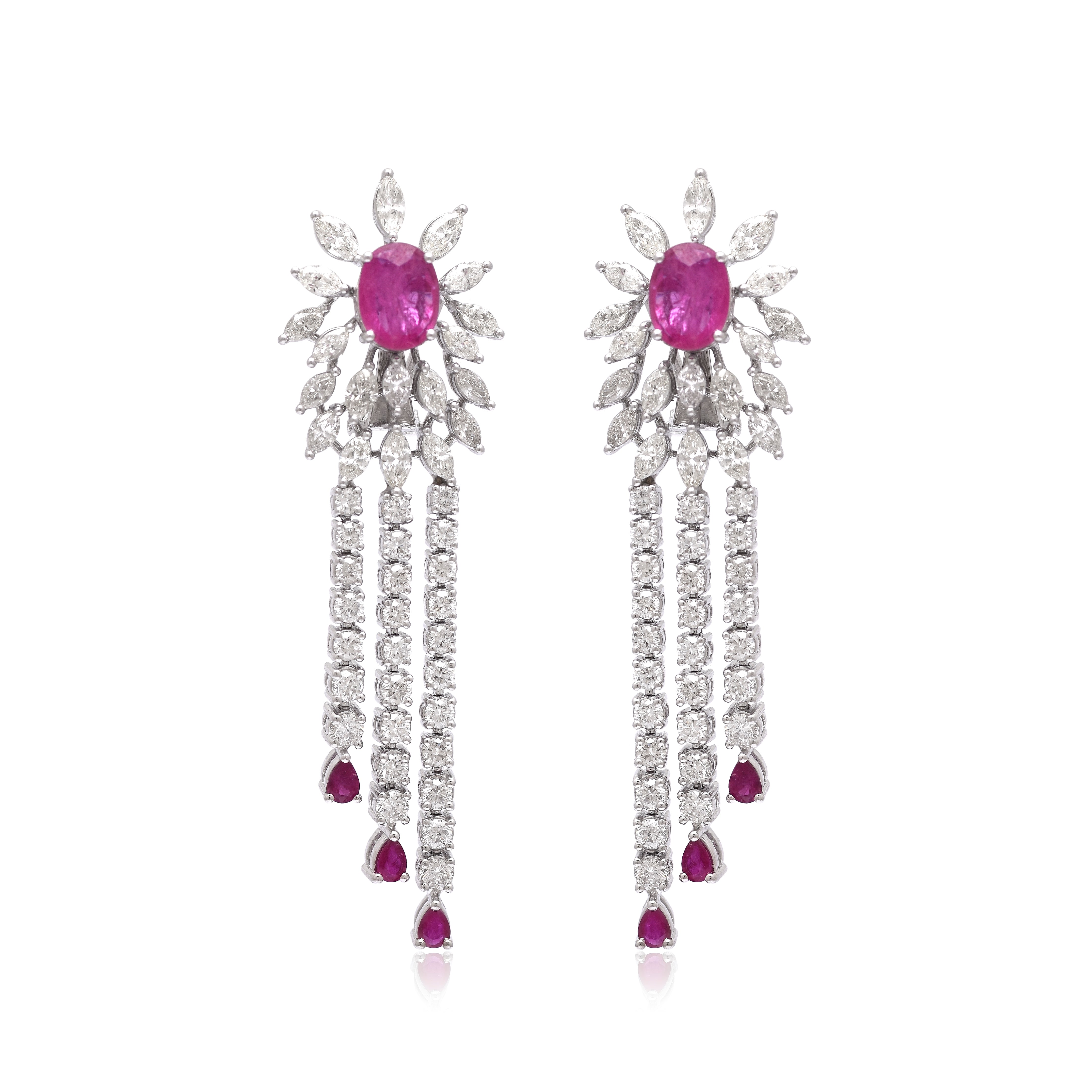Aurelia Ruby Diamond Earrings