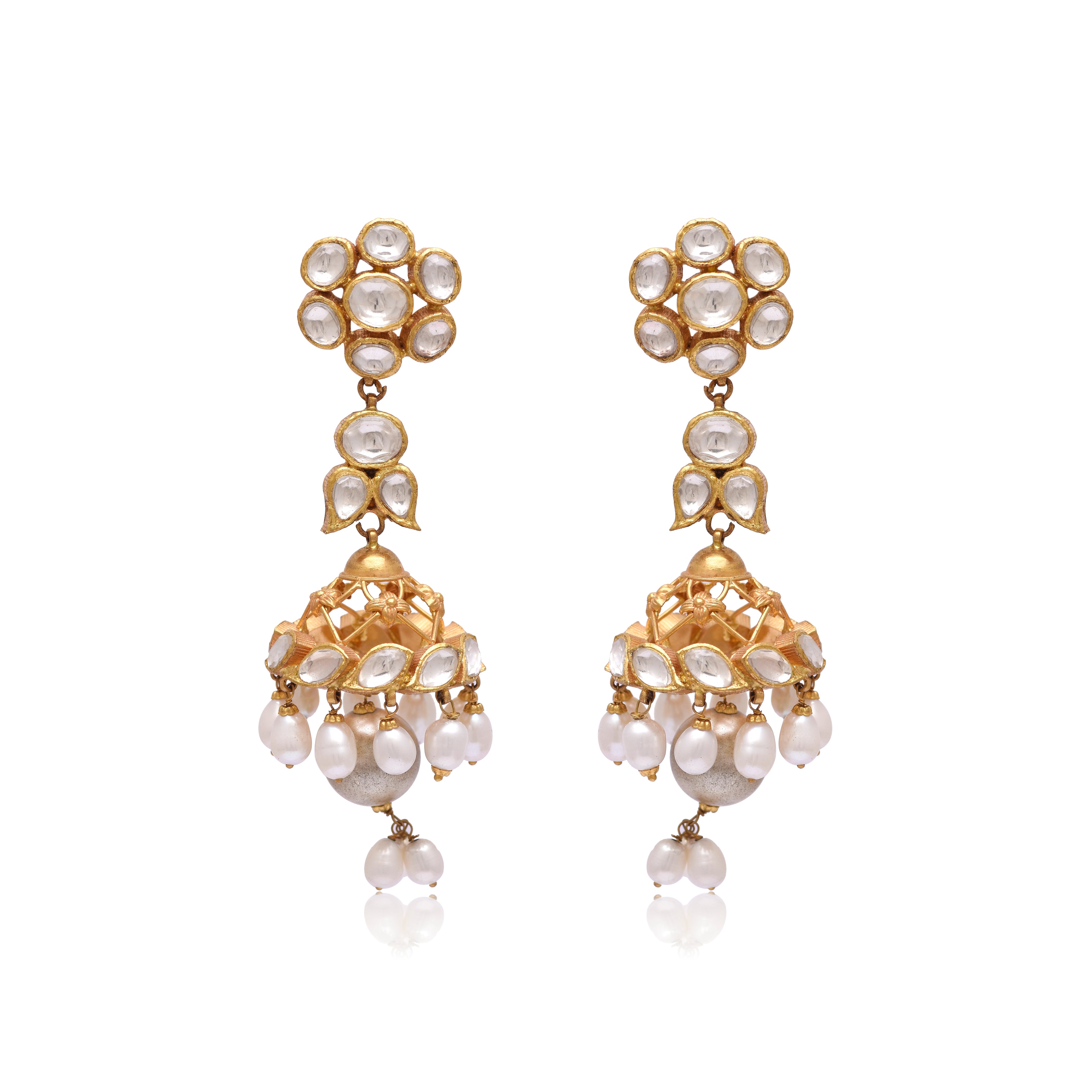 Vrindavan Kundan Jhumkas